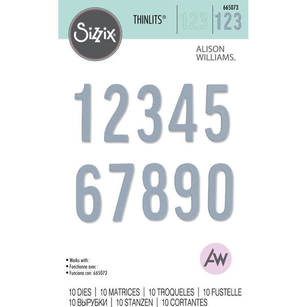 Sizzix - Thinlits: Bold Numbers (10 Dies)