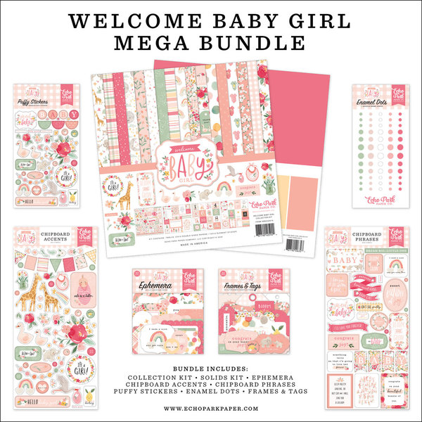 Echo Park - Welcome Baby Girl: Mega Bundle