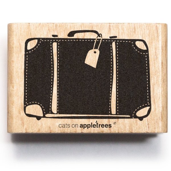 Cats On Appletrees - Holzstempel: Koffer No.2