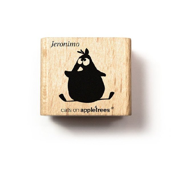 Cats On Appletrees - Holzstempel: Küken Jeronimo (sitzend)
