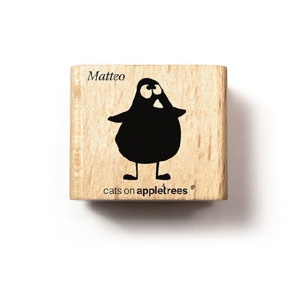 Cats On Appletrees - Holzstempel: Küken Matteo (stehend)