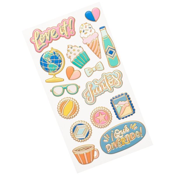 Obed Marshall - Buenos Dias: Faux Enamel Pin Stickers (16 St.)