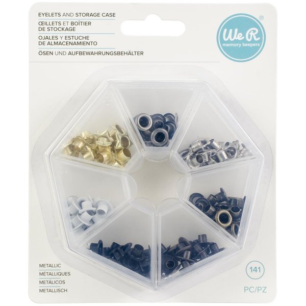 We R Memory Keepers - Eyelets and Storage Case: Metallic (140 St.)