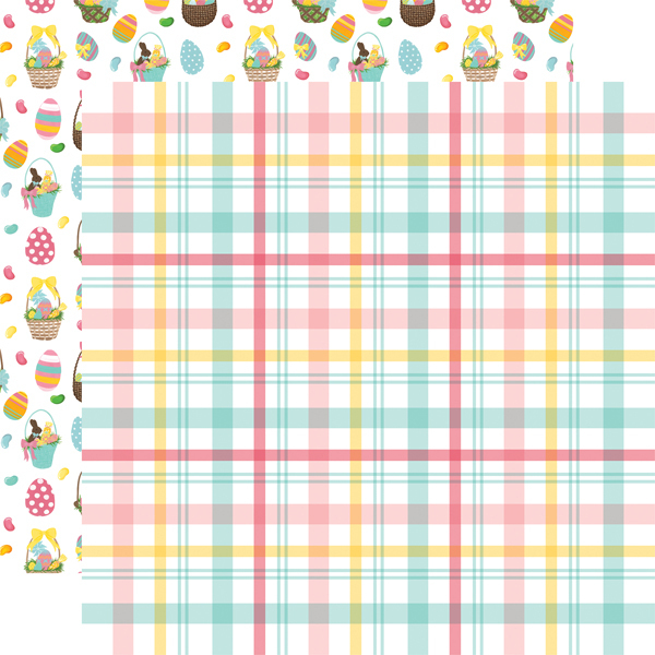 Echo Park - I Love Easter: Easter Plaid Paper 12"x12"