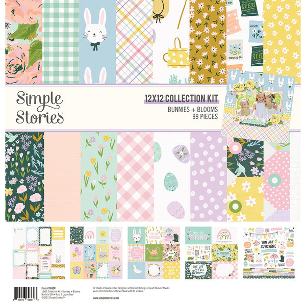 Simple Stories - Bunnies & Blooms: Collection Kit 12x12"