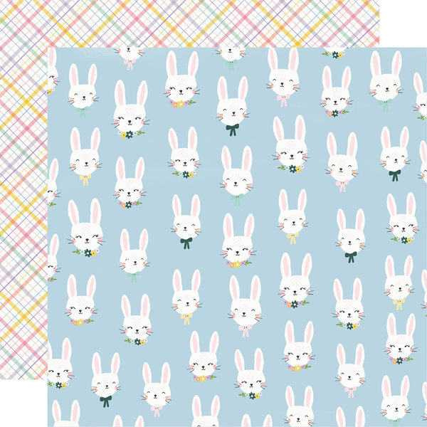 Simple Stories - Bunnies & Blooms: Bunny Love Paper 12"x12"