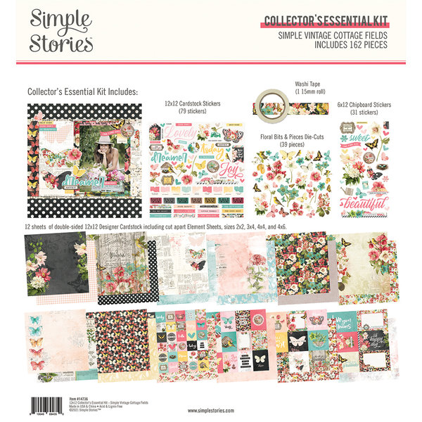 Simple Stories - Simple Vintage Cottage Fields: Collector´s Essential Kit 12x12"