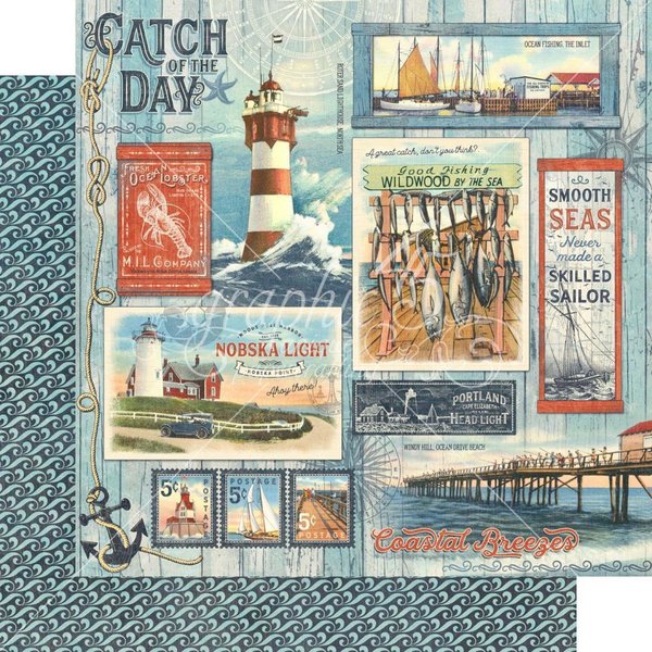 Graphic 45 - Catch of the Day: Collection Pack 12"x12"