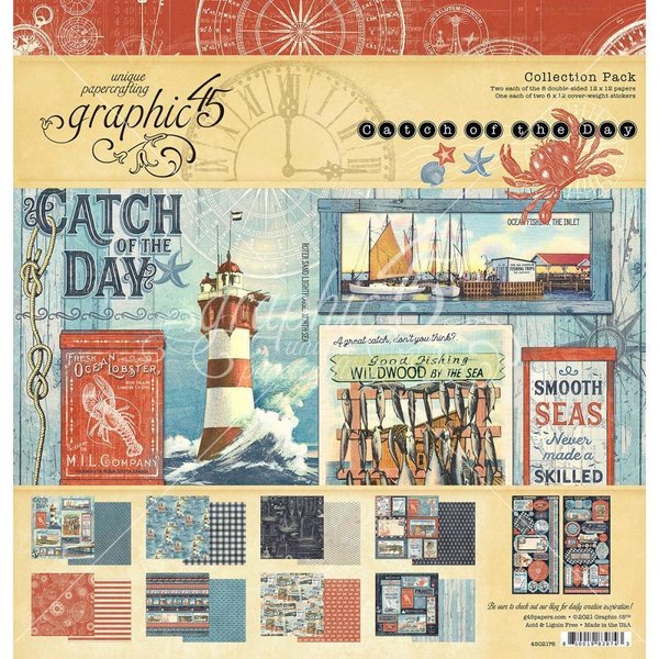 Graphic 45 - Catch of the Day: Collection Pack 12"x12"