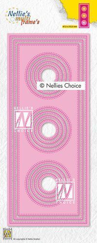 Nellie Snellen - Stanzenset: Slim Line Card Set - Circles