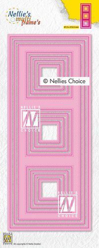 Nellie Snellen - Stanzenset: Slim Line Card Set - Squares