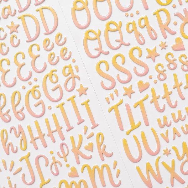 Obed Marshall - Buenos Dias: Sunset Thickers Letter Stickers (226 St.)