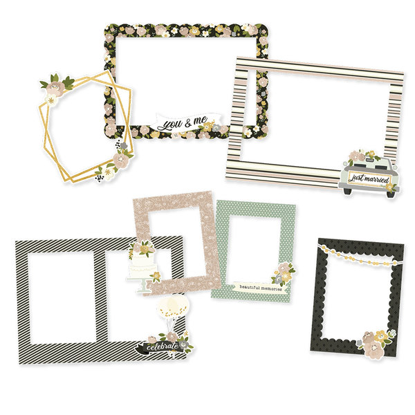 Simple Stories - Happily Ever After: Chipboard Frames (6 St.)