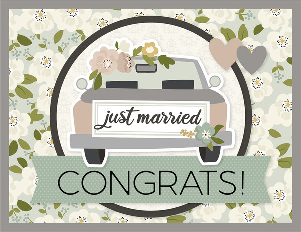 Simple Stories - Happily Ever After: Simple Cards Card Kit - Just Married