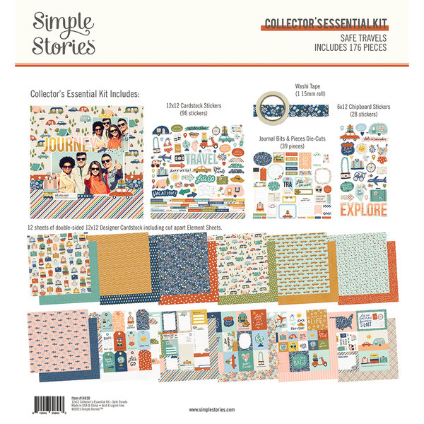 Simple Stories - Safe Travels: Collector´s Essential Kit 12x12"