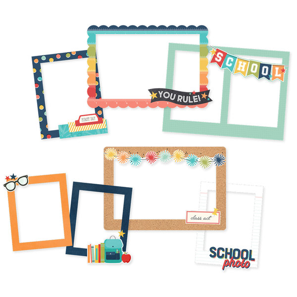 Simple Stories - School Life: Chipboard Frames (6 St.)