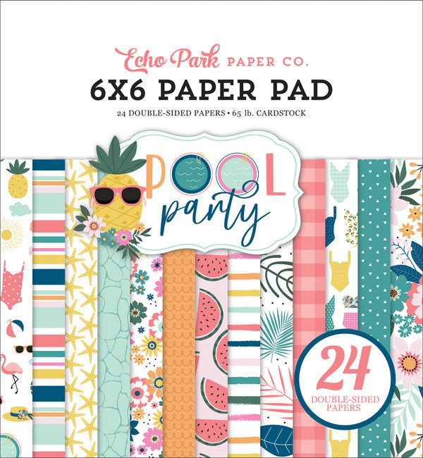 Echo Park - Pool Party: Paper Pad 6x6" (24 Blatt)