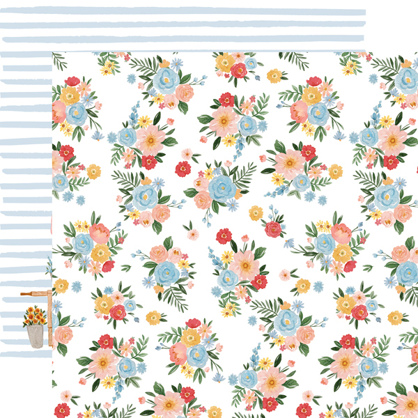 Carta Bella - Summer: Floral Bunches Paper 12x12"
