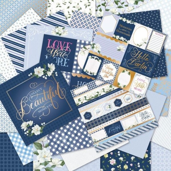 Recollections: Southern Blues Paper Pad 12x12" (48 Blatt)