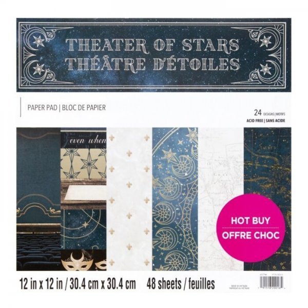 Recollections: Theater of Stars Paper Pad 12x12" (48 Blatt)