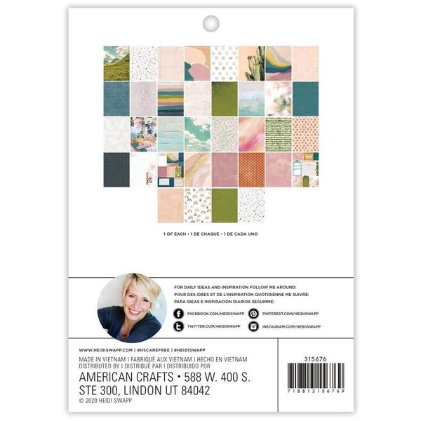 Heidi Swapp - Care Free: Paper Pad 6"x8" (36 Blatt)