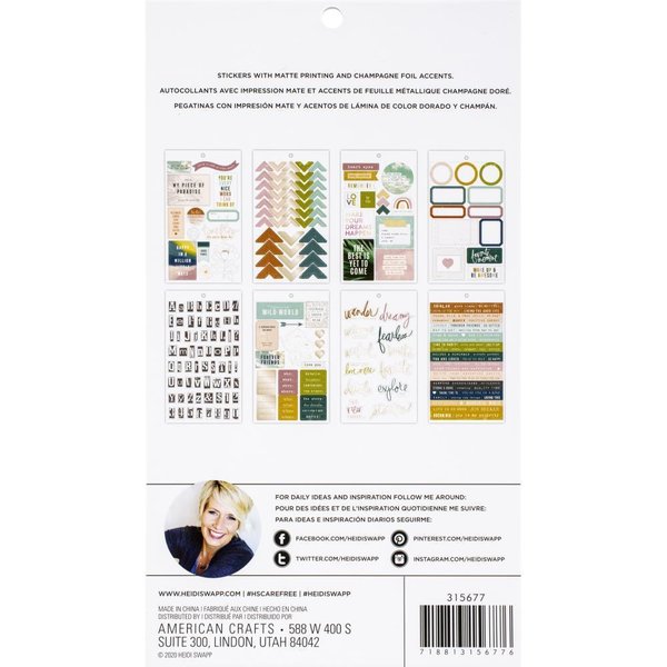 Heidi Swapp - Care Free: Sticker Book (262 St.)