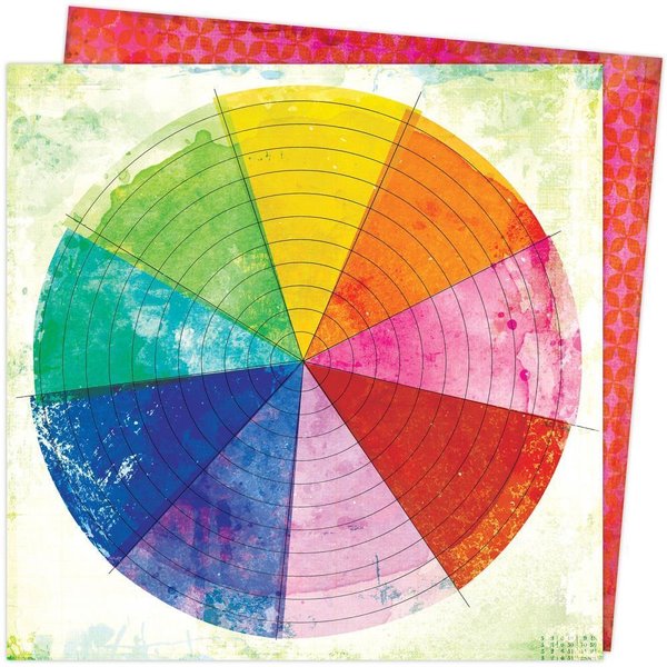 Vicki Boutin - Color Study: Color Wheel Paper 12"x12"