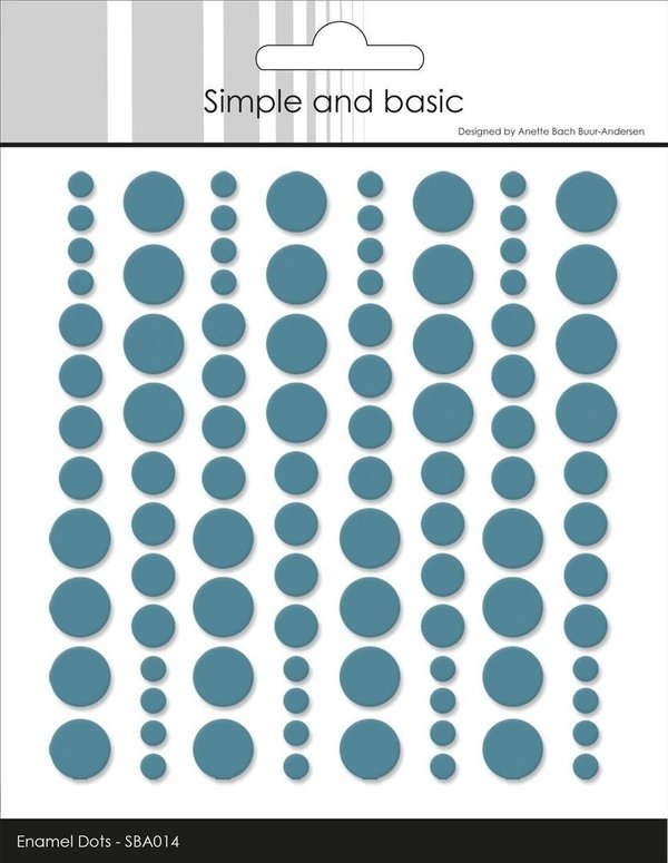 Simple and Basic: Enamel Dots - Aqua