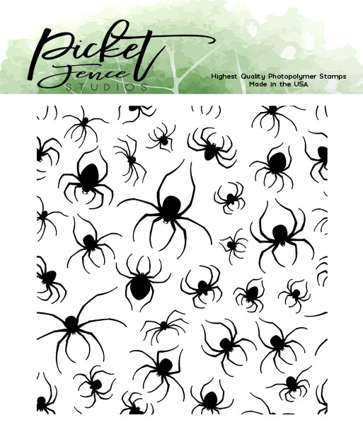Picket Fence - Clear Stamps: Marching Spiders (4x4")