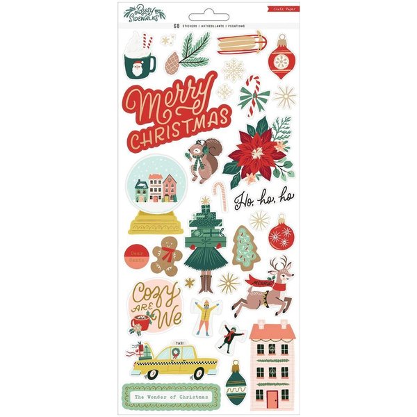 Crate Paper - Busy Sidewalks: Cardstock Stickers (68 St.)