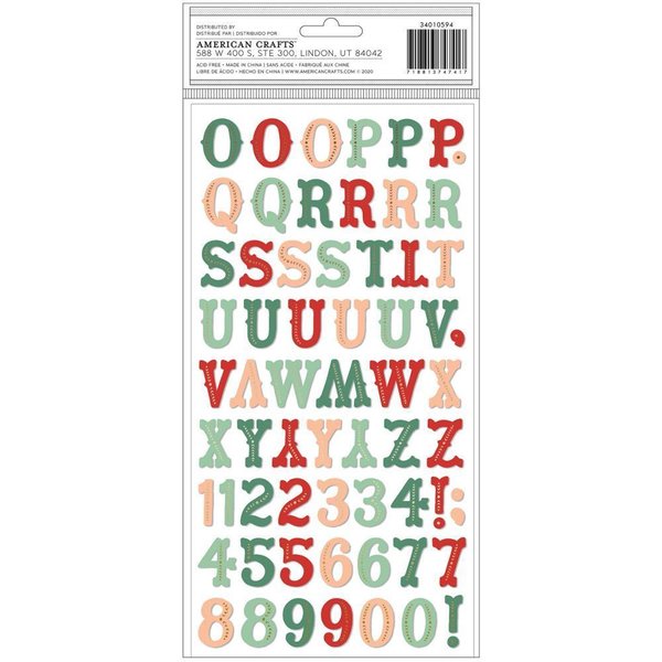 Crate Paper - Busy Sidewalks: Tinsel Town Thickers Stickers (125 St.)