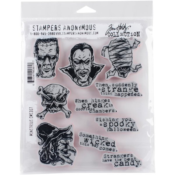 Stampers Anonymous - Tim Holtz: Monstrous Cling Stamps
