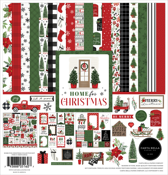 Carta Bella - Home For Christmas: Collection Pack 12x12"