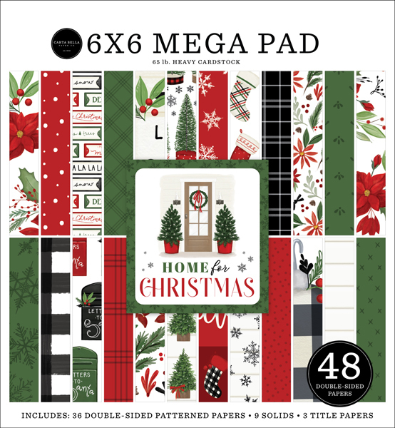 Carta Bella - Home For Christmas: Mega Paper Pad 6x6"