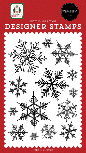 Carta Bella - Home For Christmas: Snowflake Season Clear Stamps