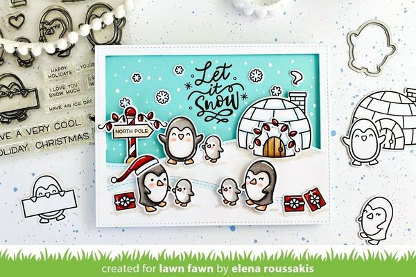 Lawn Fawn - Clear Stamps: Penguin Party