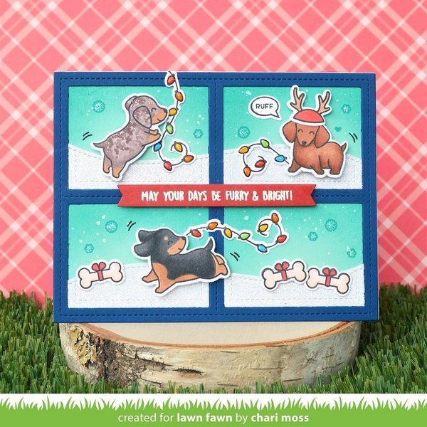 Lawn Fawn - Clear Stamps: Furry and Bright
