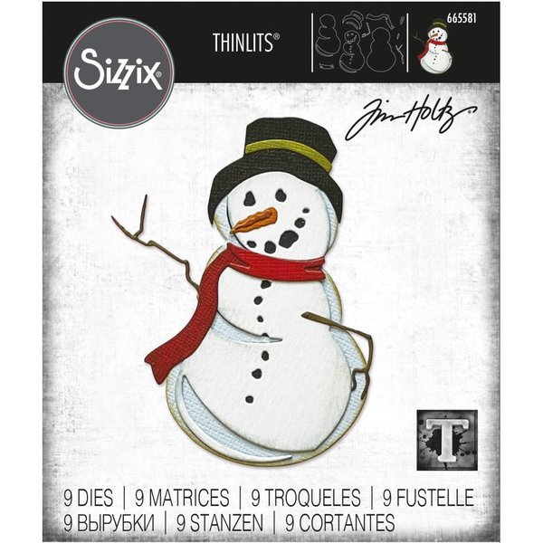 Sizzix - Thinlits: Tim Holtz - Mr. Frost (9 Dies)