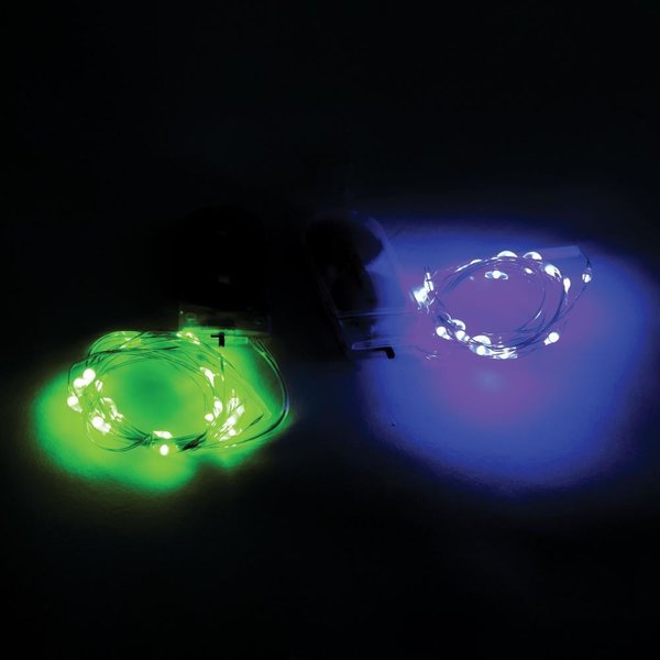 Tim Holtz - Idea-ology: Tiny Lights - Halloween grün & violett (2 Stück)