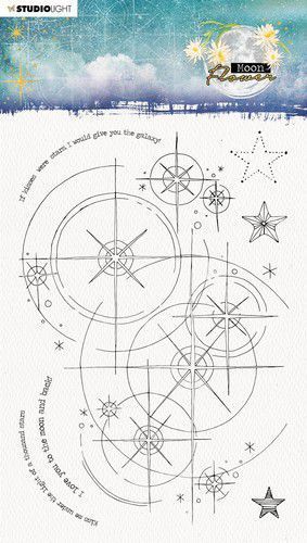 Studio Light - Clear Stamps: Moon Flower A5