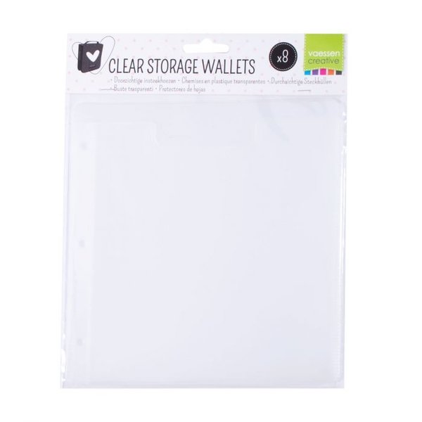Vaessen Creative: Transparente Hüllen (Clear Storage Wallets) (8 St.)