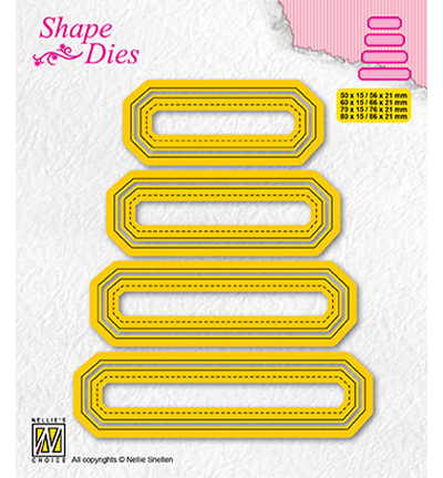 Nellie Snellen - Shape Dies: Set of Tags - No.4 (Label, Etiketten)