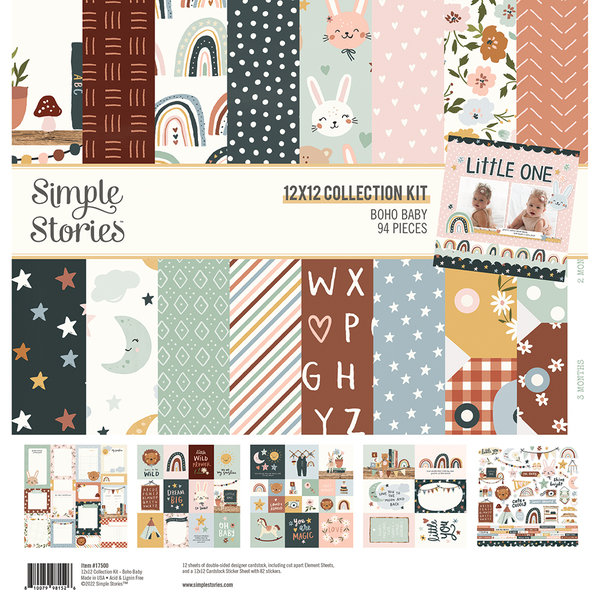 Simple Stories - Boho Baby: Collection Kit 12x12"