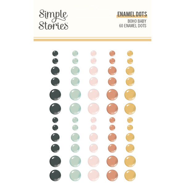 Simple Stories - Boho Baby: Enamel Dots