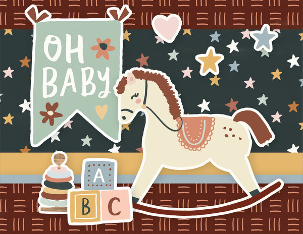 Simple Stories - Boho Baby: Simple Cards Card Kit
