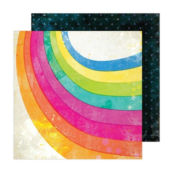 Vicki Boutin - Sweet Rush: Rainbow Swirl Paper 12"x12"