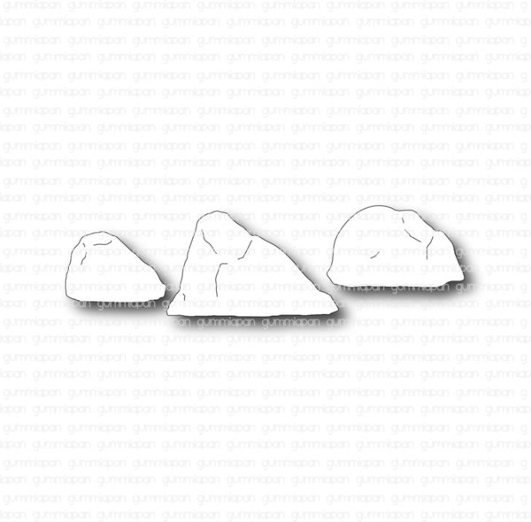 Gummiapan - Dies: Steine (3tlg.)