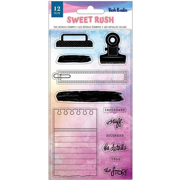 Vicki Boutin - Sweet Rush: The Details Acrylic Clear Stamps (12 St.)