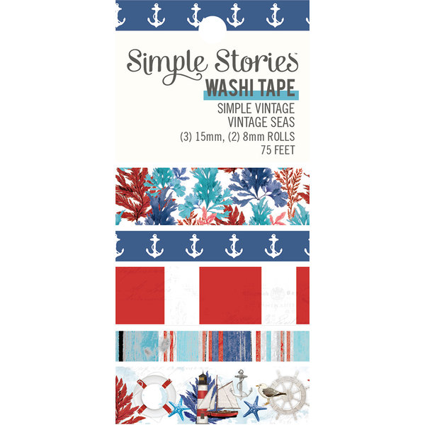 Simple Stories - Vintage Seas: Washi Tape 5er Set