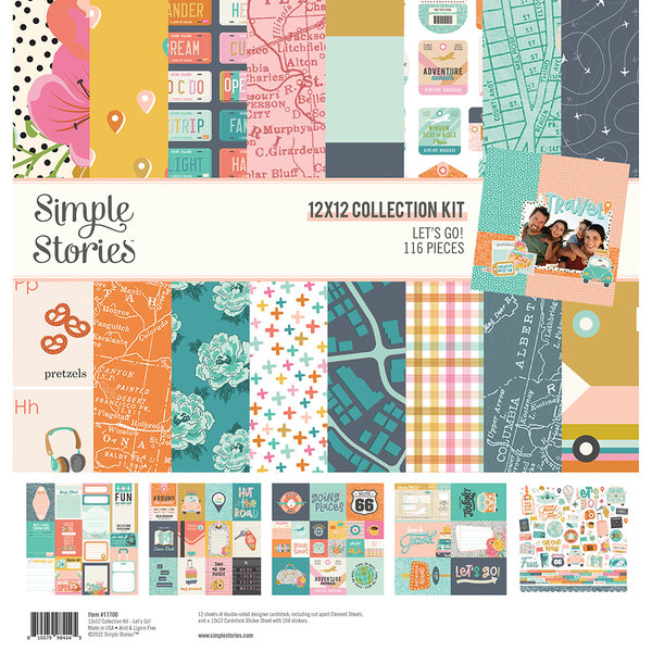 Simple Stories - Let´s Go: Collection Kit 12x12"
